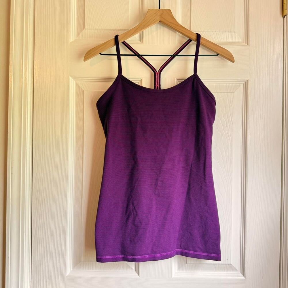 Lululemon Purple Power Y Tank Top Size 8